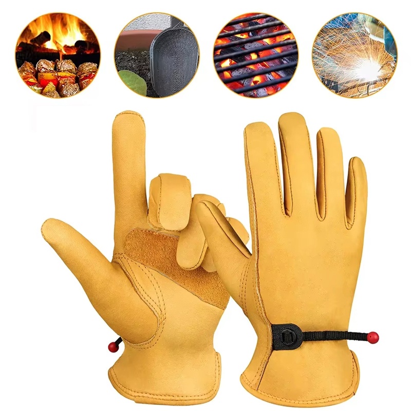 Gardening Tools Gloves - Deri Eldivenler Erkek İş Eldivenleri Yumuşak