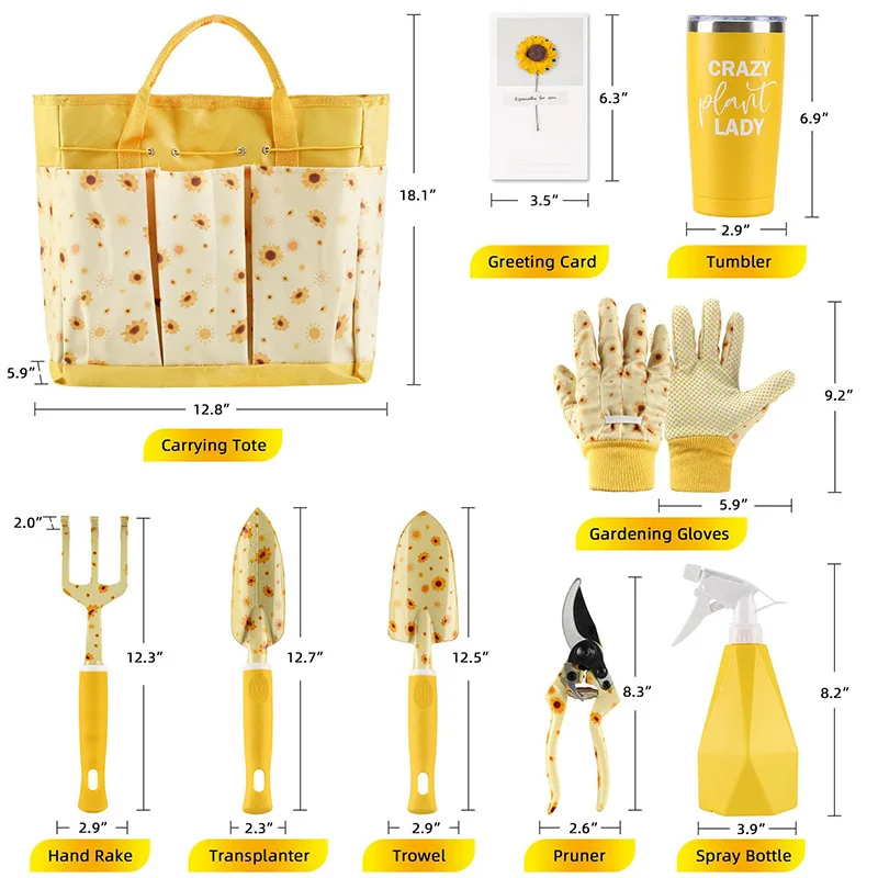 Gardening Tools Gloves - Dayanıklı Bahçe Alet Seti Bayanlar İçin