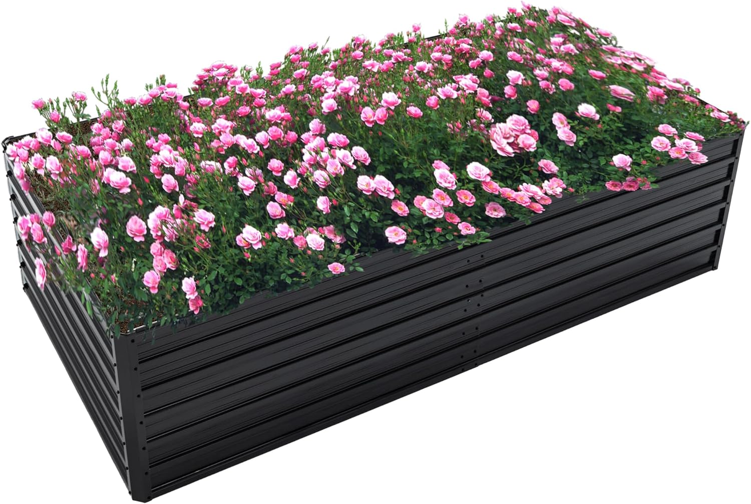 Raised Bed Planter Box - Galvanizli Yükseltilmiş Bahçe Yatağı 8x4x2ft Dış