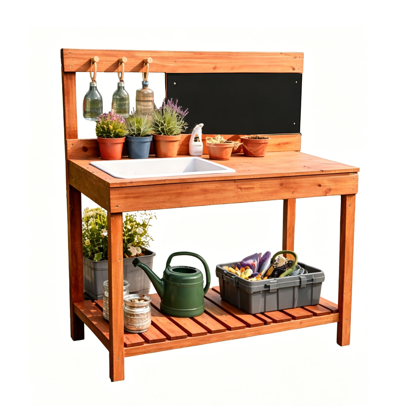 Gardening Tools Kids - Ahşap Saksı Masaları Çocuklar İçin Açık