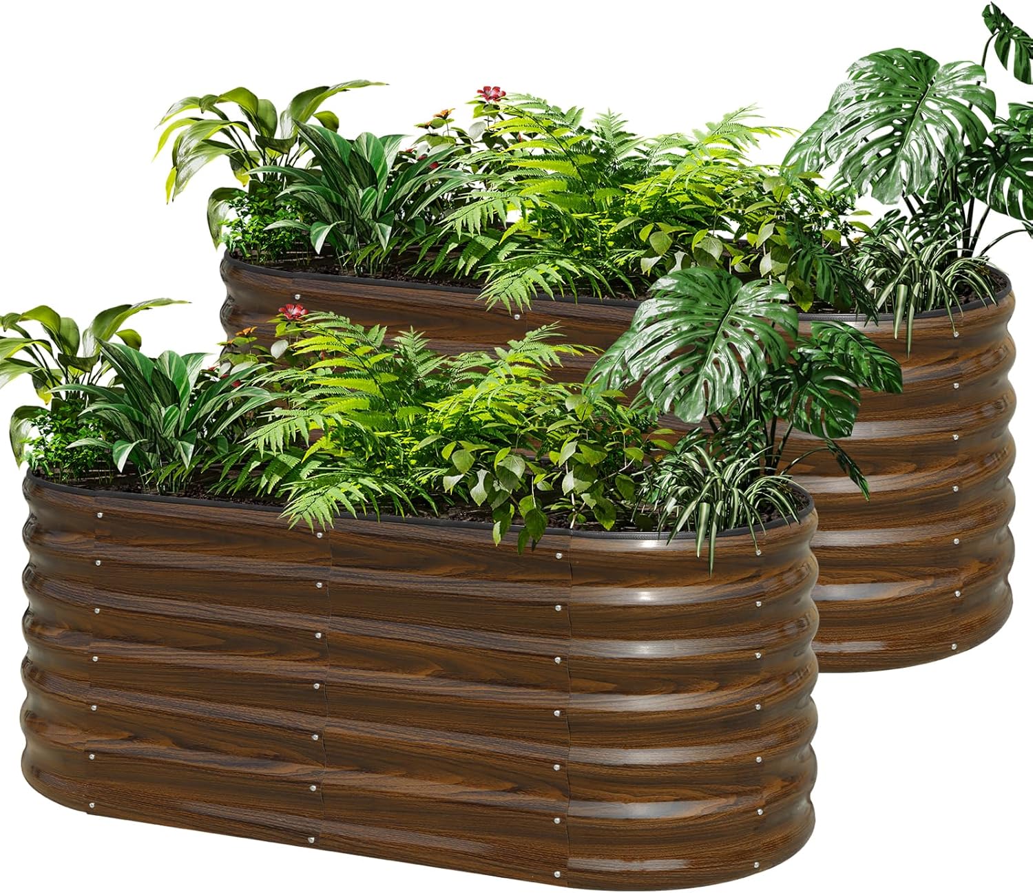Raised Bed Planter Box - Galvanizli Çelik Yükseltilmiş Bahçe Yatağı Seti