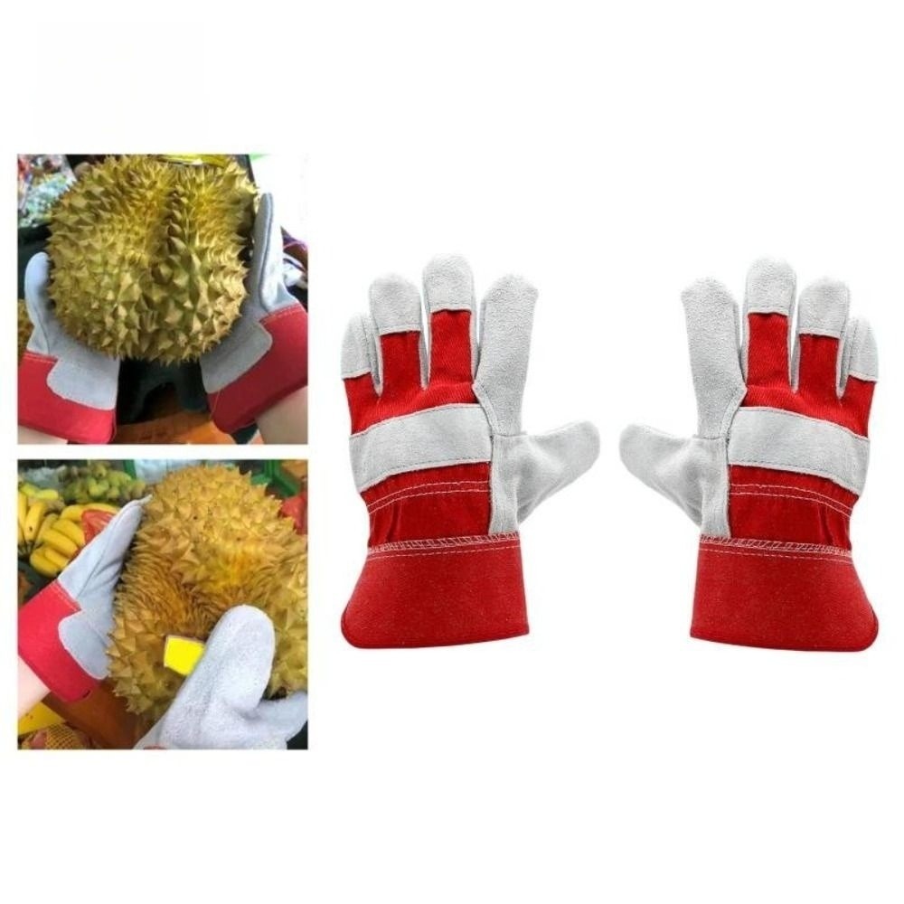 Gardening Tools Gloves - Sığır Derisi Deri Bahçe Eldivenleri Isıya