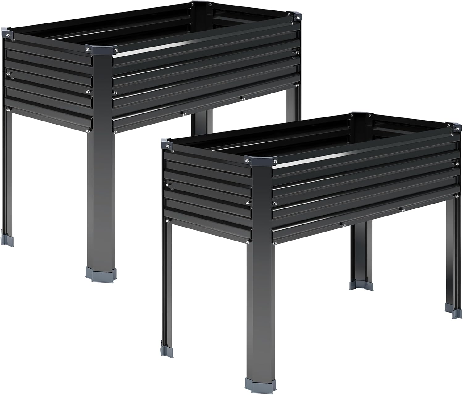 Raised Bed Planter Box - 2 adet galvanizli ayaklı yükseltilmiş bahçe