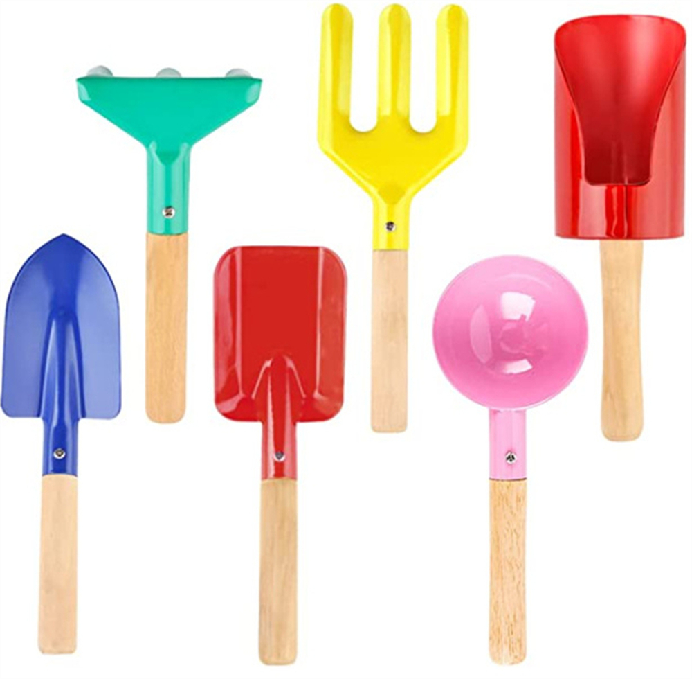 Gardening Tools Kit For Kids - Renkli 6 adet Çok Fonksiyonlu Çocuklar