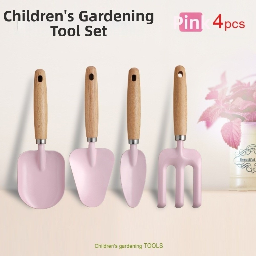 Gardening Tools Kit For Kids - Renkli Çocuk Bahçe Alet Seti Eğitici