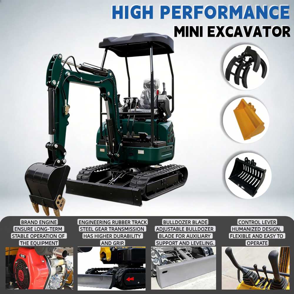 Gardening Tools Long - Çok Fonksiyonlu Mini Ekskavatör 1.5Ton/2.0Ton Yanmar