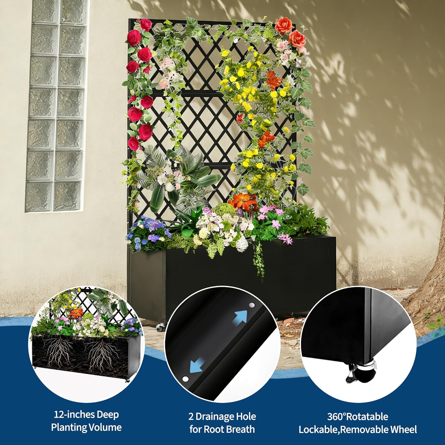 Galvanizli Çelikten Yapılmış,  - Raised Bed Planter Box incelemesi ve fiyatı