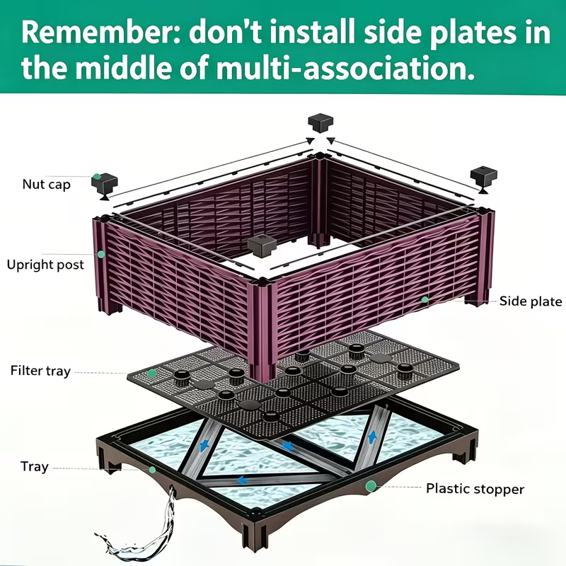 Yüksek Ayaklı Rattan Görünümlü - Raised Bed Planter Box incelemesi ve fiyatı