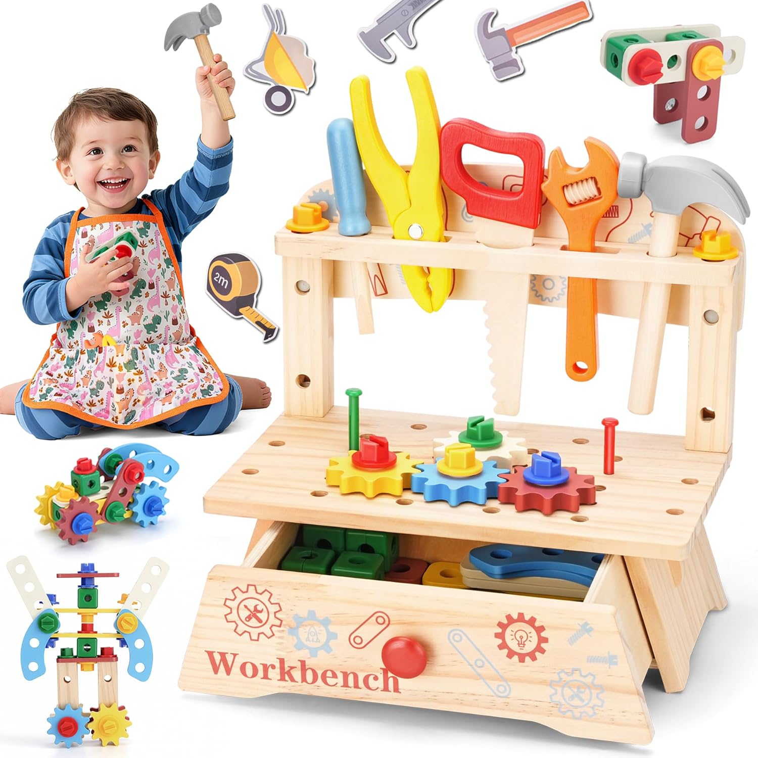 Çocuklar için Ahşap Alet Tezga - Gardening Tools Kids incelemesi ve fiyatı