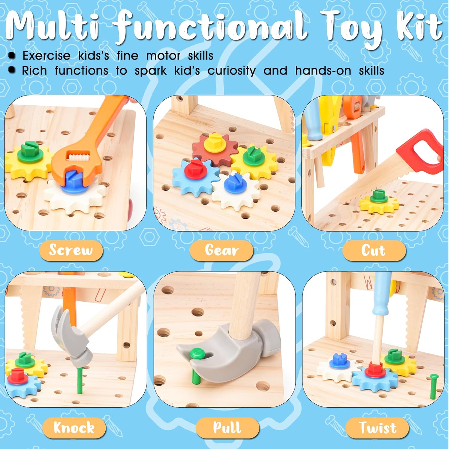 Çocuklar için Ahşap Alet Tezga - Gardening Tools Kids incelemesi ve fiyatı