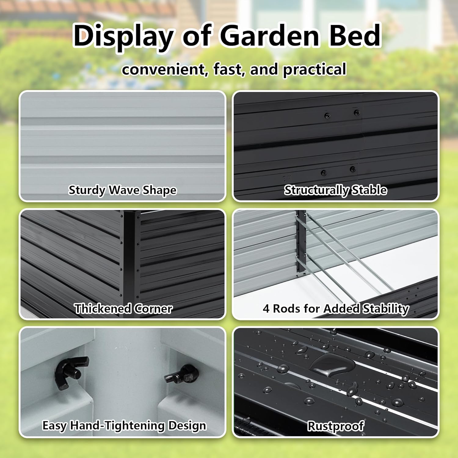 Galvanizli Yükseltilmiş Bahçe  - Raised Bed Planter Box incelemesi ve fiyatı