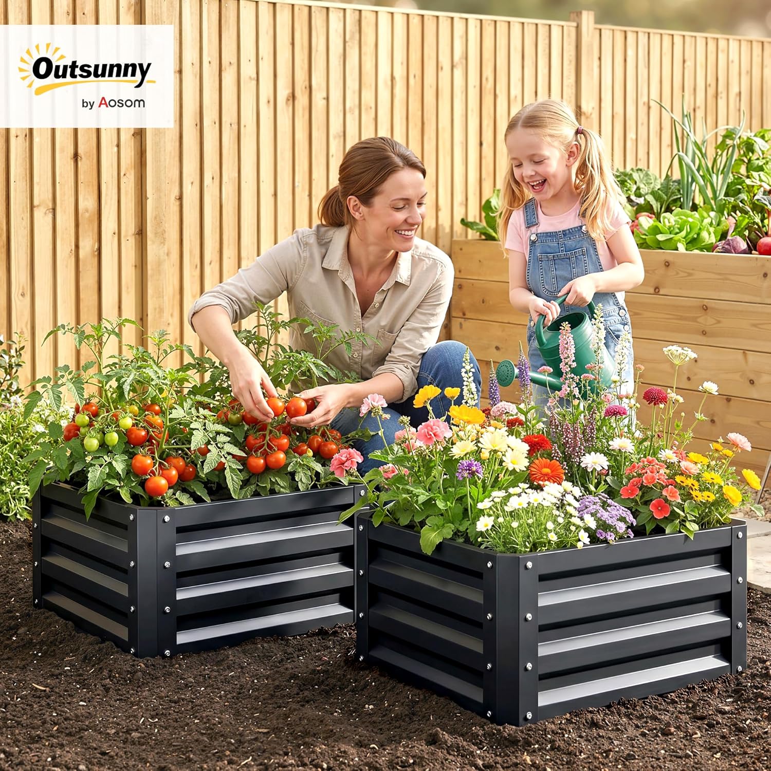 2 Parçalı Galvanizli Yükseltil - Raised Bed Planter Box incelemesi ve fiyatı