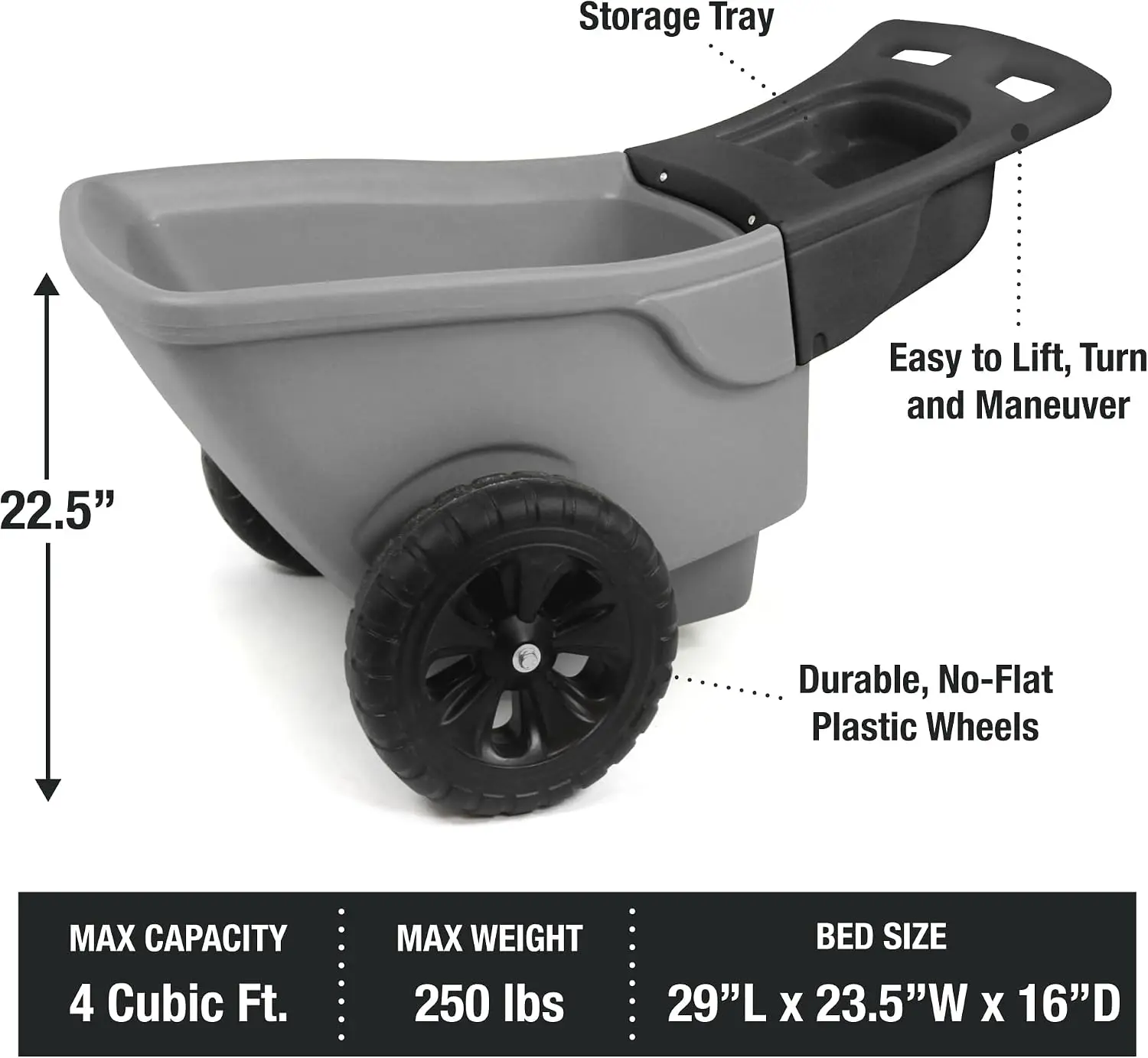 Easy Haul Dayanıklı El Arabası - Gardening Tools Made In Usa incelemesi ve fiyatı
