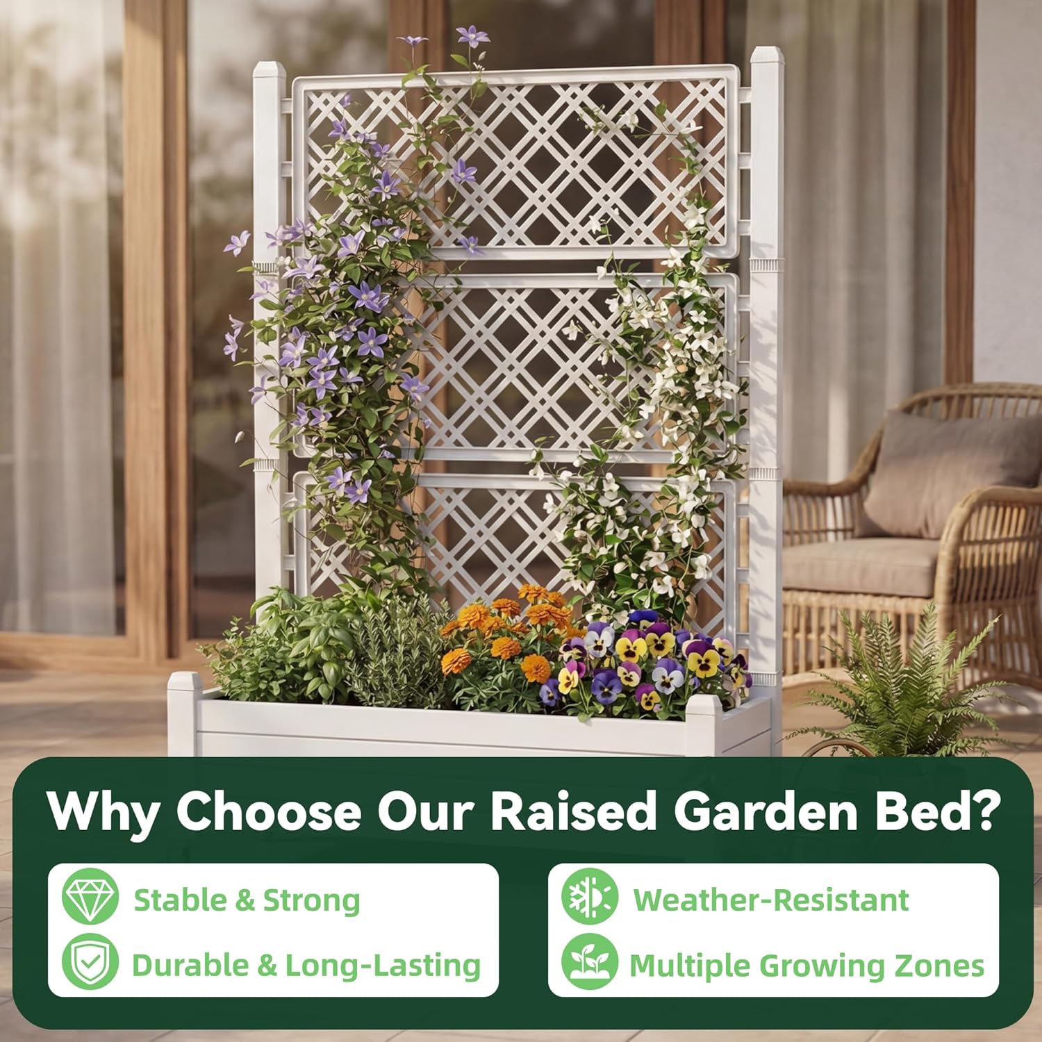 Yükseltilmiş Bahçe Yatağı için - Raised Bed Planter Box incelemesi ve fiyatı