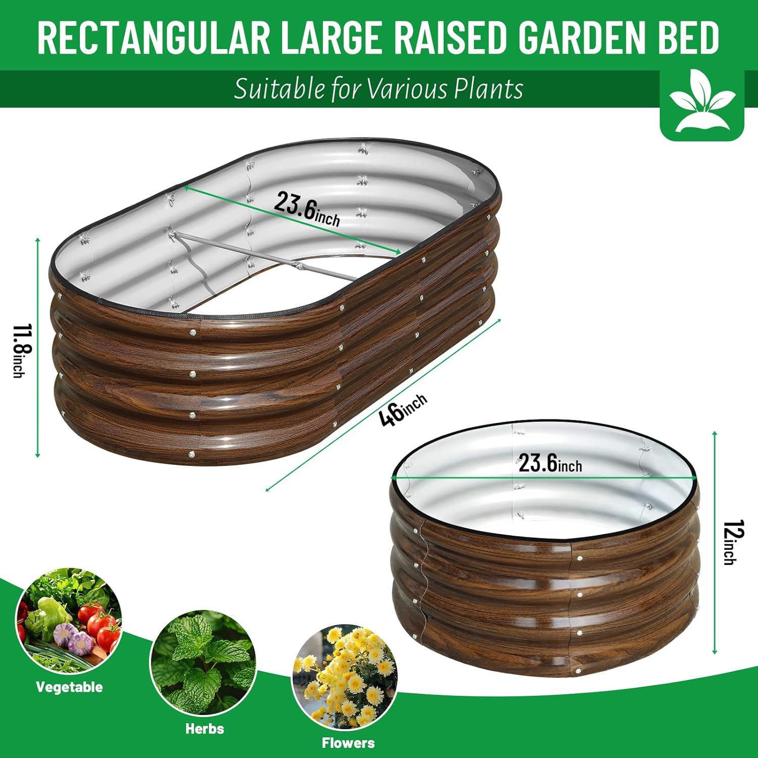 3'lü Galvaniz Çelik Yükseltilm - Raised Bed Planter Box incelemesi ve fiyatı