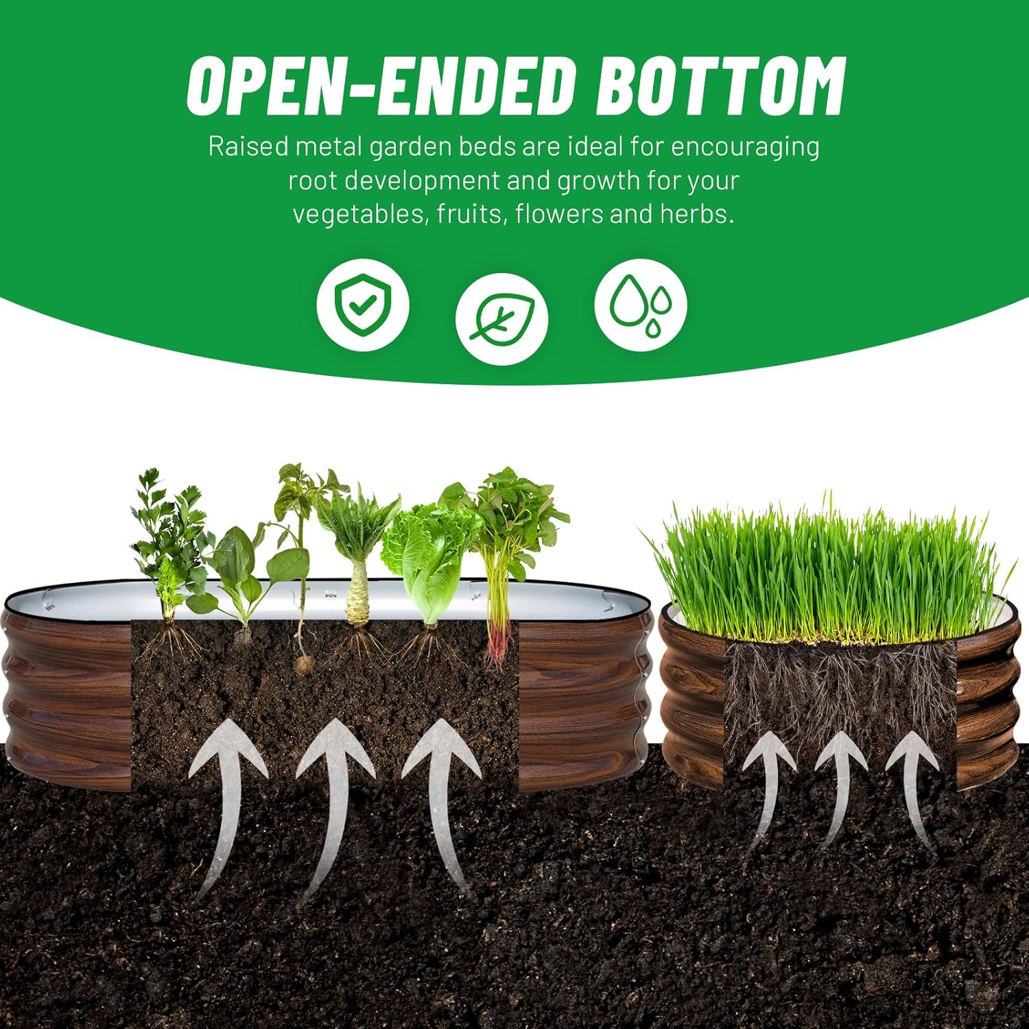 3'lü Galvaniz Çelik Yükseltilm - Raised Bed Planter Box incelemesi ve fiyatı