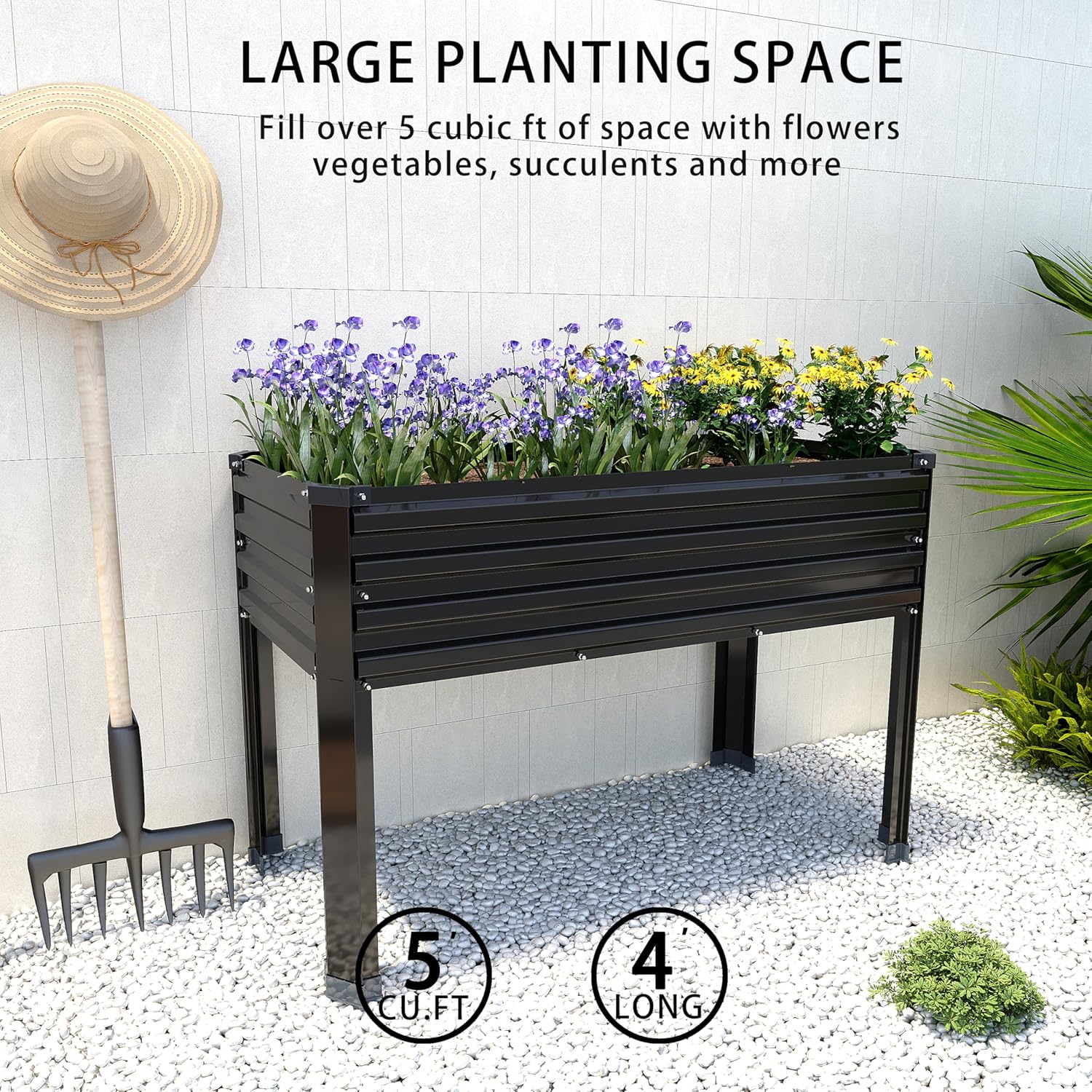 2 adet galvanizli ayaklı yükse - Raised Bed Planter Box incelemesi ve fiyatı