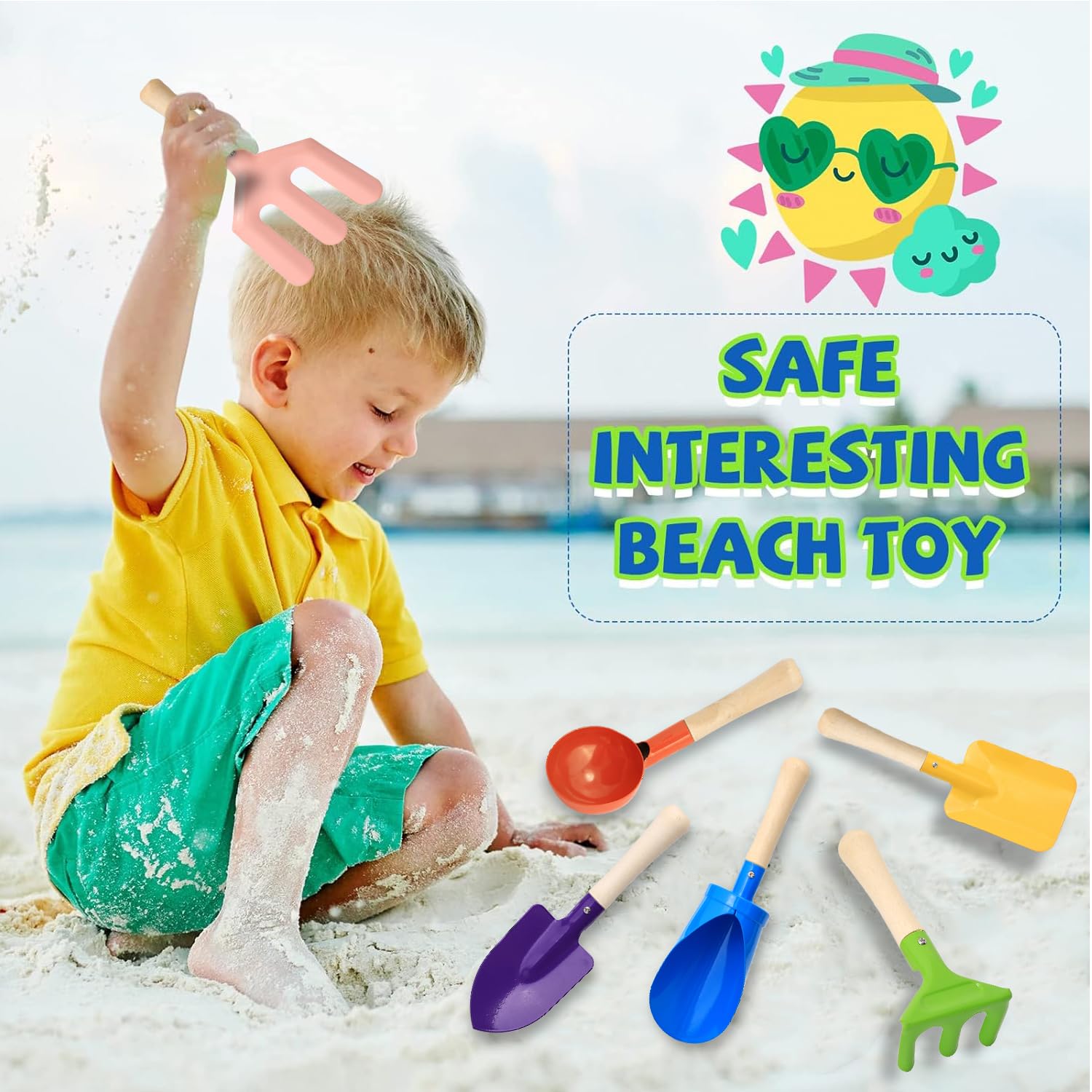 Renkli 6 adet Çok Fonksiyonlu  - Gardening Tools Kit For Kids incelemesi ve fiyatı