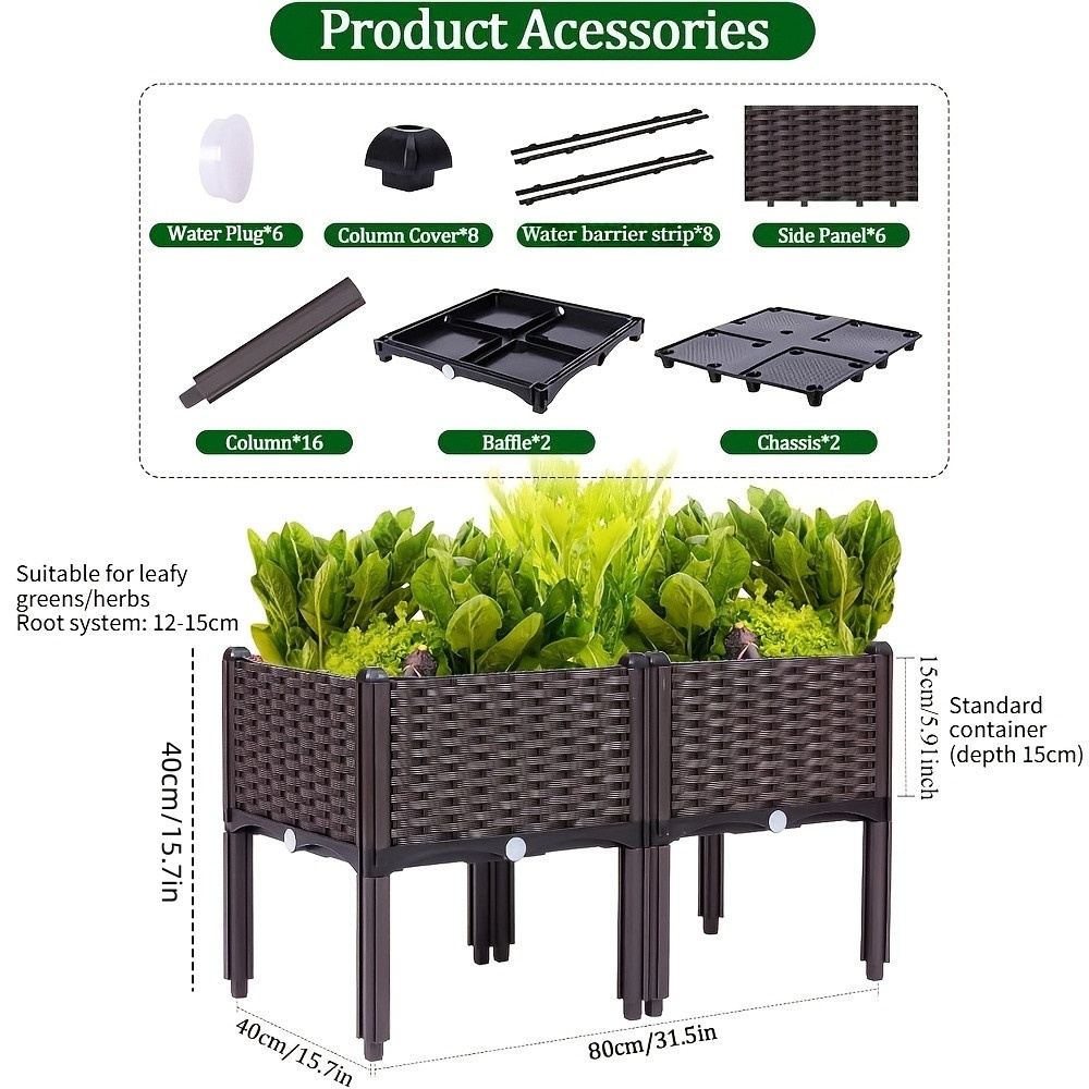 Yüksek Bahçe Yatağı, Kendiliği - Raised Bed Planter Box incelemesi ve fiyatı
