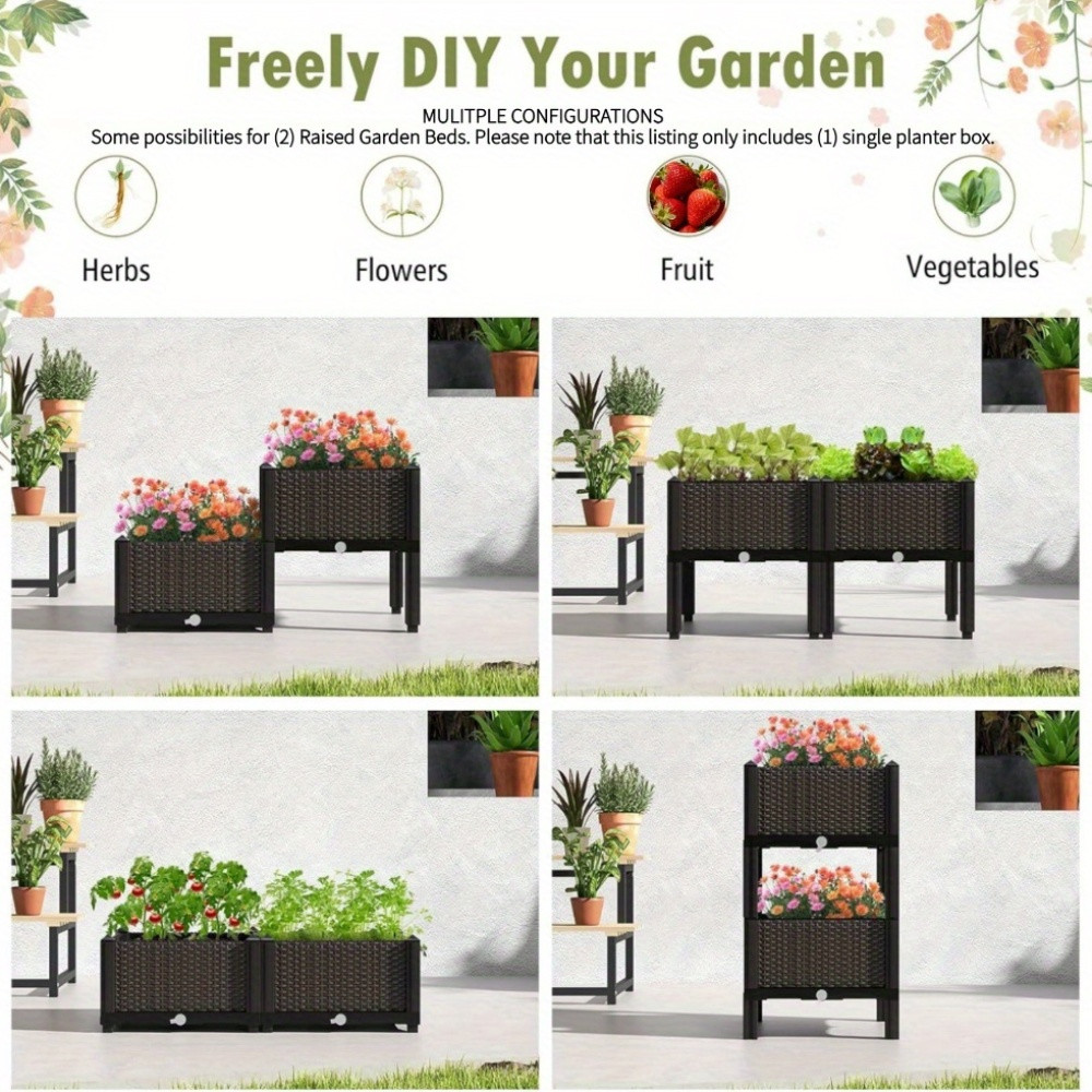 Yüksek Bahçe Yatağı, Kendiliği - Raised Bed Planter Box incelemesi ve fiyatı