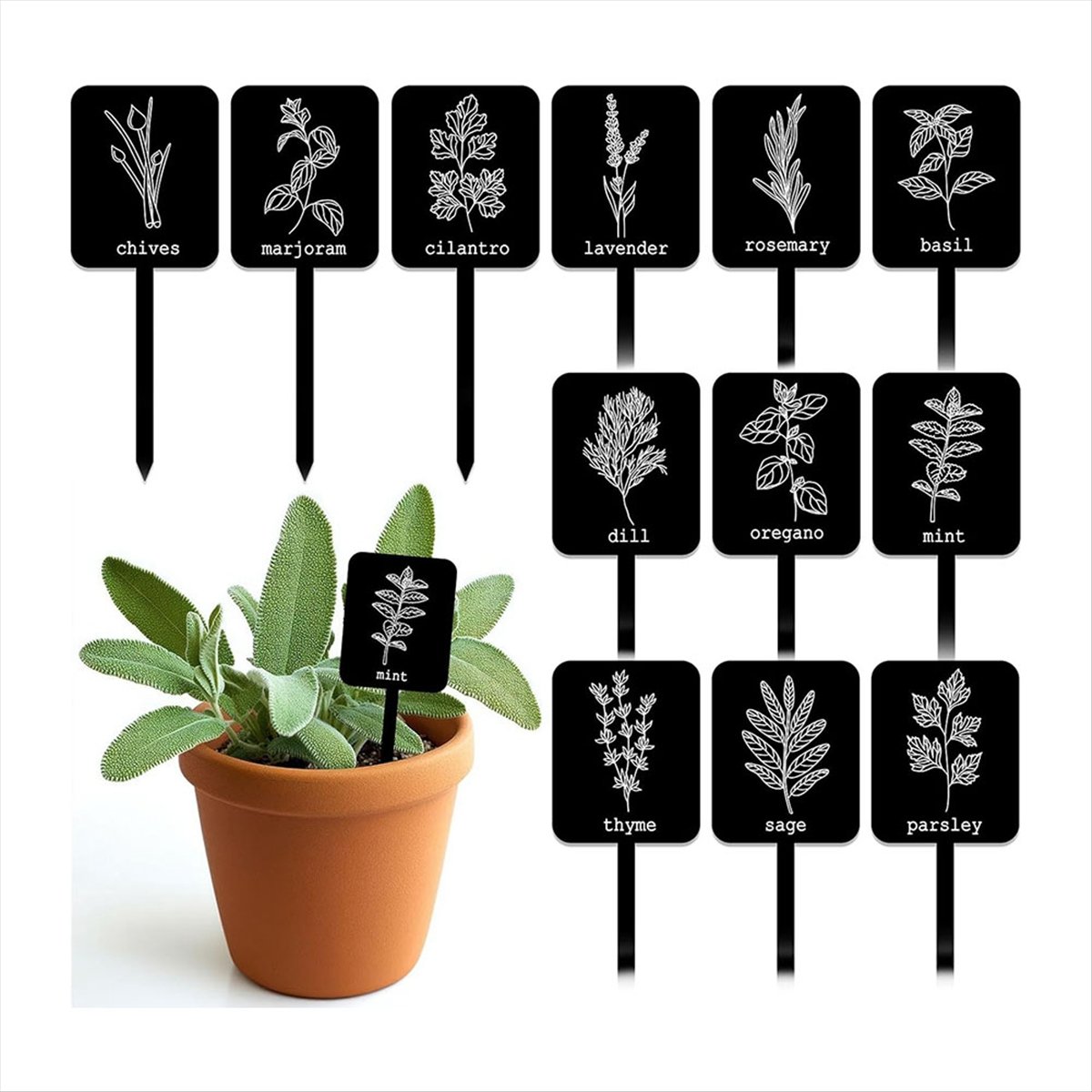 AA14 24 Adet Akrilik Bitki Eti - Gardening Tools Names incelemesi ve fiyatı