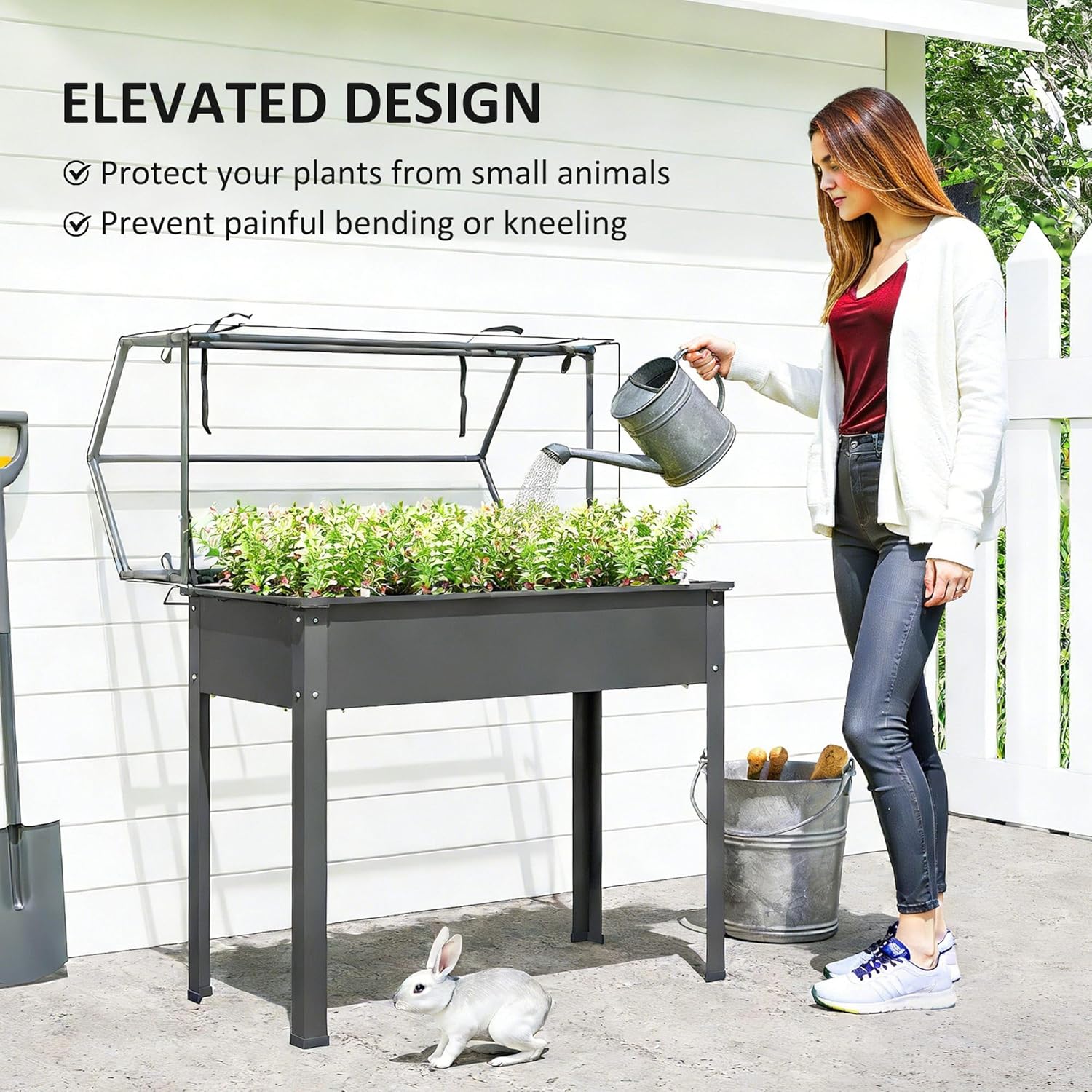 Sera Örtülü Yükseltilmiş Bahçe - Raised Bed Planter Box incelemesi ve fiyatı